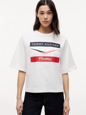 Cadillac F1 Racing Women's Chevron T-Shirt - White - image 5