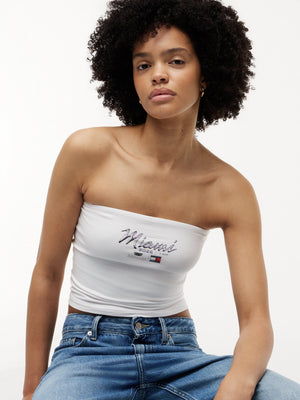 Cadillac F1 Racing Women's Special Edition Miami GP Tube Top - White - image 4