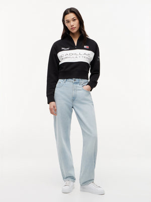 Cadillac F1 Racing Women's Special Edition Miami GP 1/2 Zip Sweatshirt - White - image 2