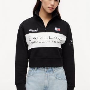 Cadillac F1 Racing Women's Special Edition Miami GP 1/2 Zip Sweatshirt - White - image 1