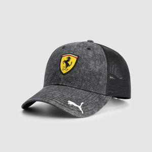 Scuderia Ferrari F1 Puma Race Trucker Hat - Black/Gray - image 1