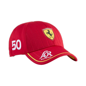 Scuderia Ferrari Hypercar Le Mans 2025 #50 Team Hat - Dark Cherry - image 1