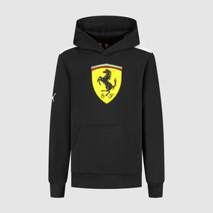 Scuderia Ferrari F1 Kids Large Shield Hoodie - Youth Dark Cherry/Puma Black - image 2