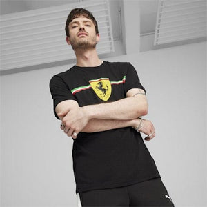 Scuderia Ferrari F1 Men's Puma Big Shield Heritage T-Shirt -Black/White - image 6