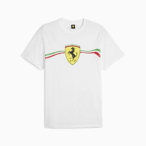 Scuderia Ferrari F1 Men's Puma Big Shield Heritage T-Shirt -Black/White - image 2