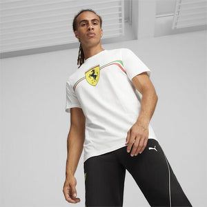 Scuderia Ferrari F1 Men's Puma Big Shield Heritage T-Shirt -Black/White - image 8