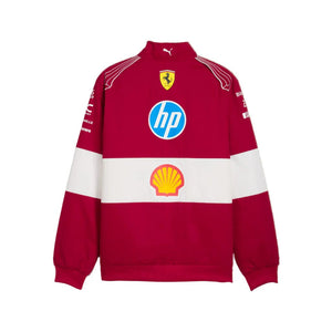 Scuderia Ferrari F1 2025 Team Vintage Racing Jacket - Dark Cherry - image 2