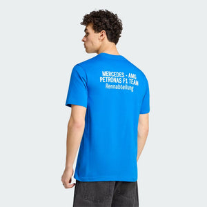 Mercedes - AMG Petronas F1 Men's Blue Wonder T-Shirt- Blue Bird/White - image 2
