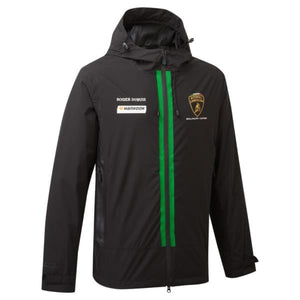 Automobili Lamborghini Squadra Corse Team Lightweight Rain Jacket - Black - image 4
