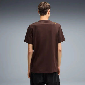 McLaren F1 Essentials Small Logo T-Shirt - Puma Black/Papaya/White Glow Heather/Chocolate Fondue - image 10