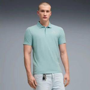 McLaren F1 Core Essential Small Logo Polo - Puma Black/Papaya/Seafoam/Mouse Gray - image 8