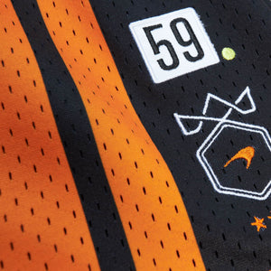 McLaren Racing F1 Mitchell & Ness Special Edition Monaco GP Triple Crown Mesh Shorts - image 3
