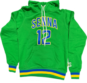 Ayrton Senna F1 Collegiate Hoodie - Blue/Green - image 2