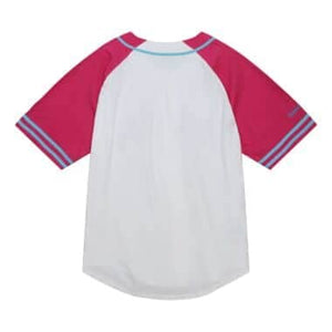 McLaren Racing F1 Special Edition Miami GP Mitchell & Ness Baseball Jersey - Blue/Pink - image 14