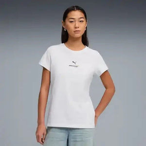 McLaren F1 Women's Core Essentials T-Shirt - Puma Black/White Glow Heather - image 6
