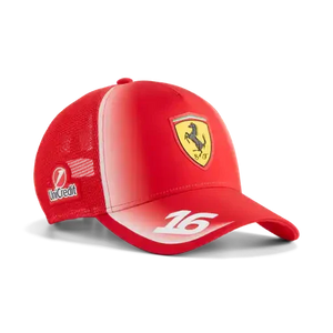 Scuderia Ferrari F1 2026 Charles Leclerc Team Trucker Hat - Puma Red - image 1