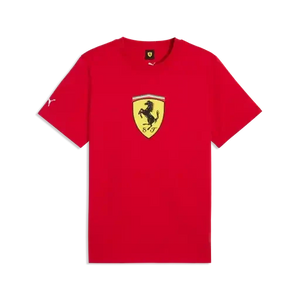 Scuderia Ferrari F1 Fanwear Large Shield T-Shirt - Rosso Corsa/Puma White - image 1