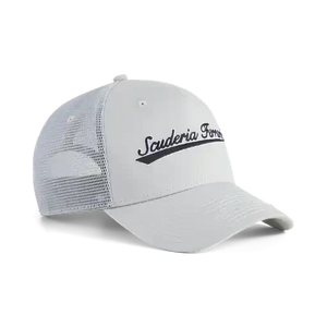 Scuderia Ferrari F1 Puma Race Trucker Hat - Flat Light Gray/Rosso Corsa - image 2