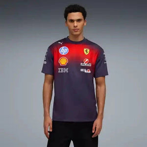 Scuderia Ferrari F1 2026 Special Edition China GP Team T-Shirt - Deep Plum - image 4