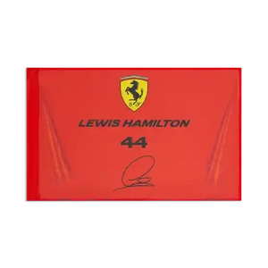 Scuderia Ferrari F1 Lewis Hamilton Flag - Rosso Corsa - image 1