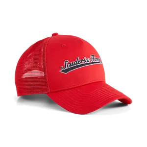 Scuderia Ferrari F1 Puma Race Trucker Hat - Flat Light Gray/Rosso Corsa - image 1