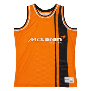 McLaren Racing F1 Mitchell & Ness Special Edition Monaco GP Triple Crown Tackle Twill Jersey - image 1