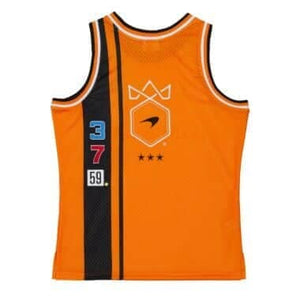McLaren Racing F1 Mitchell & Ness Special Edition Monaco GP Triple Crown Tackle Twill Jersey - image 2