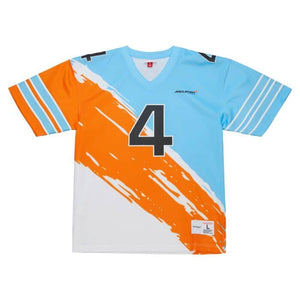 McLaren Racing F1 Special Edition Miami GP Lando Norris Mitchell & Ness Paintbrush Jersey - image 2