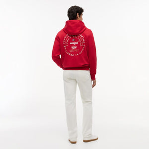 Cadillac F1 Racing Varsity Graphic Hoodie - Red/White - image 5