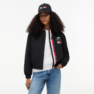 Cadillac F1 Racing Women's Logo Coach Jacket - Black - image 1